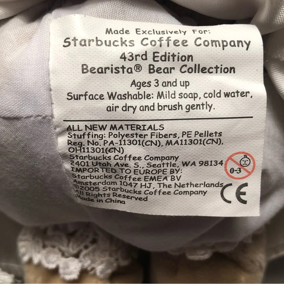 Starbucks Coffee Company 43rd Edition Bearista Bear Collection Christmas 2005 - Picture 7 of 10
